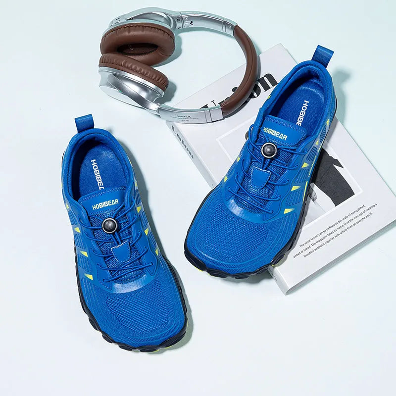 HOBIBEAR Scarpe Da Ginnastica Traspiranti Con Fascia Elastica Punta Larga Per Uomo E Donna Spiaggia