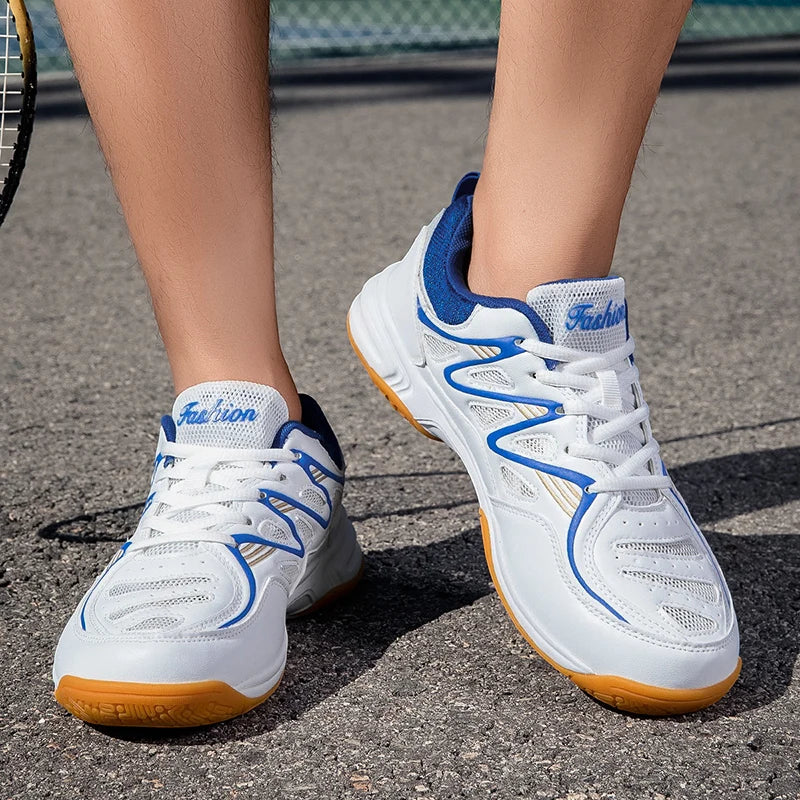 Scarpe Sportive Unisex Antiscivolo Per Ping Pong E Badminton Con Suola Spessa E Lacci