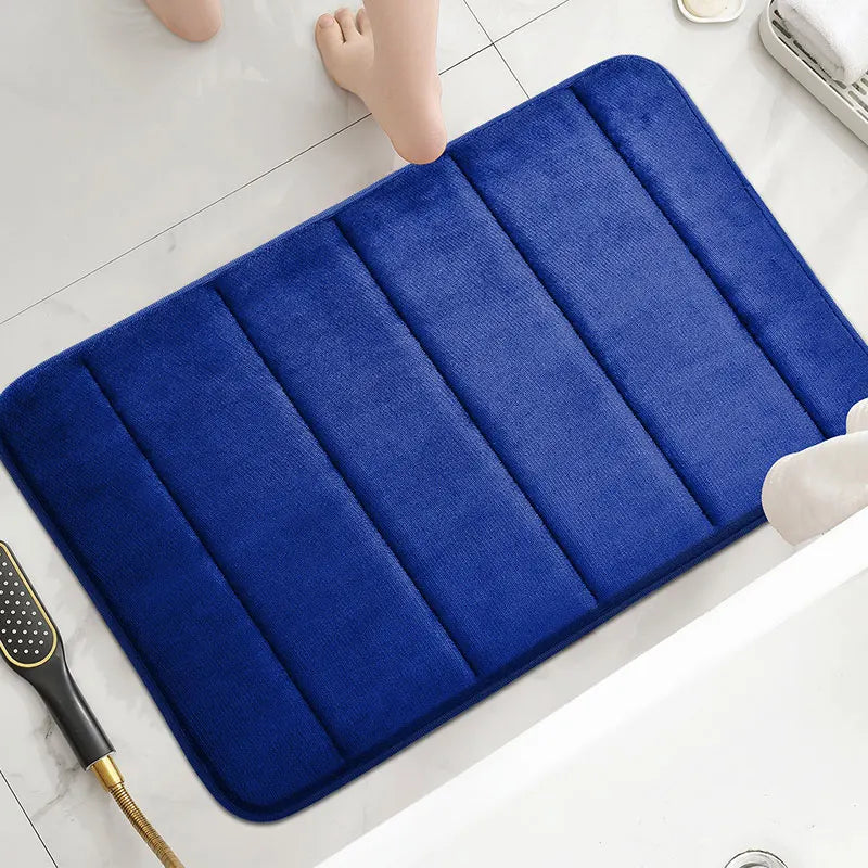 Tappetino Antiscivolo In Velluto Corallo Per Bagno Morbido Con Assorbimento Rapido Della Acqua