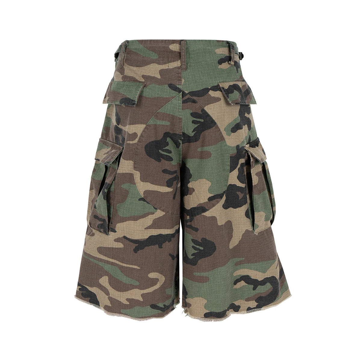Pantaloncini Corti Cargo Mimetici M65 Silhouette Da Uomo Estivi Larghi Patchwork A Gamba Larga Oversize