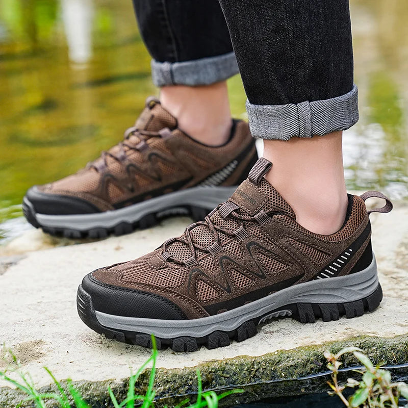 Scarpe Da Trekking Grandi Da Uomo Per Lavoro All Aperto Comode E Resistenti All Usura Sneakers Casual Traspiranti