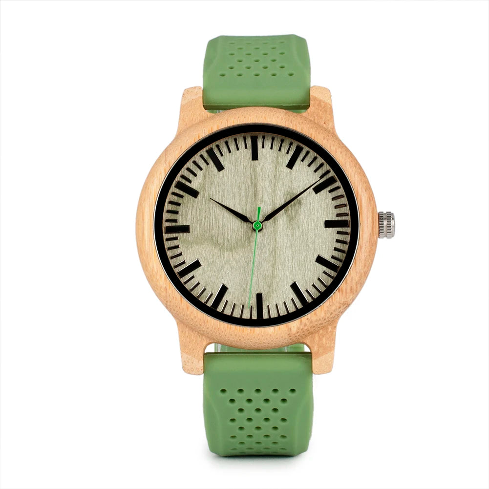Orologio Da Polso In Legno Di Bambù Con Movimento Miyota E Logo Personalizzato OEM Design Brand Esclusivo
