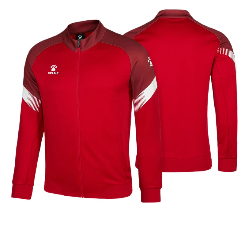 Kelme Giacca Allenamento Uomo Lavorata A Maglia Giocatore China League One Traspirante Con Cerniera Top Da Corsa