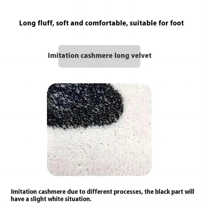 Tappetino Per Piedi In Finto Cashmere Antiscivolo Per Bagno Ingresso E Camera Da Letto Con Assorbimento D Acqua
