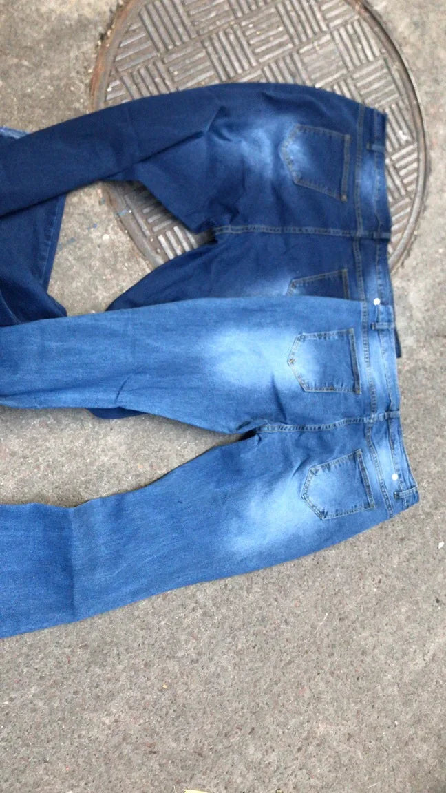 Jeans Zampa Elefante Vita Alta Da Donna Con Strappi Pantaloni Lunghi Super Elastici Design Lavato Origine Cinese