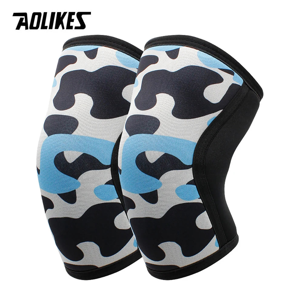 Ginocchiere Neoprene 7 Mm Aolikes Stabilità Protezione Comfort Sollevamento Pesi CrossFit Per Atleti