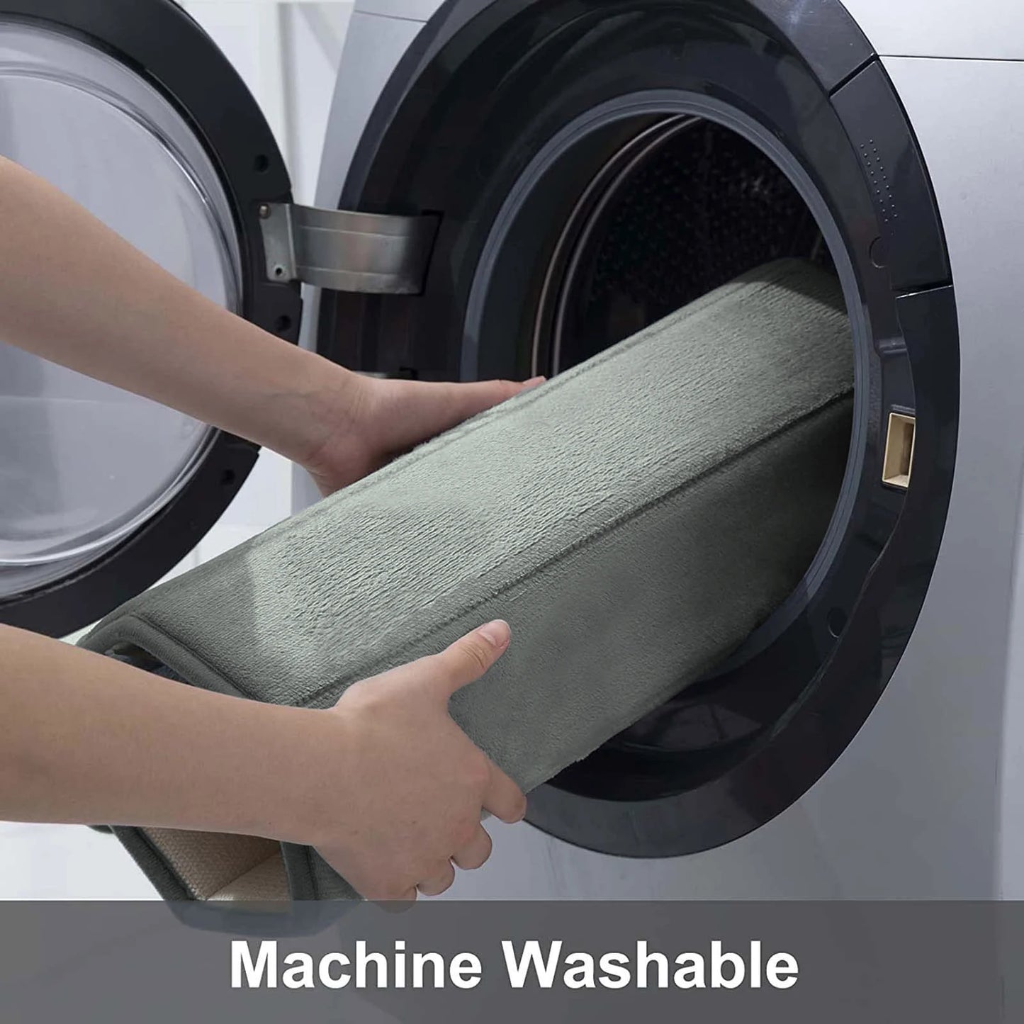 Tappetino Da Bagno A Forma Di U 50x60 Cm Memory Foam Assorbente Antiscivolo Per Pavimento Del Bagno