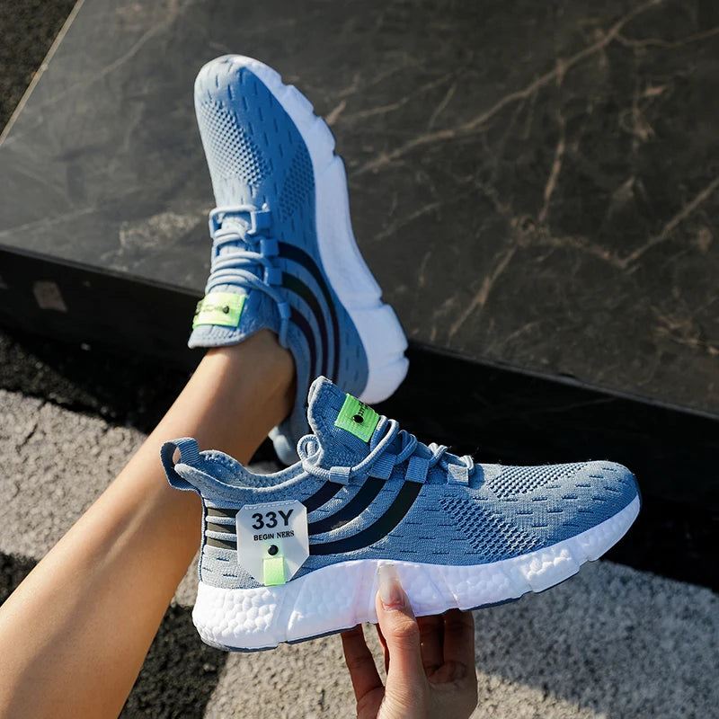 Scarpe Sportive Da Uomo Leggere E Traspiranti Sneakers Da Corsa Nere In Mesh Esterni Scarpe Da Passeggio Atletiche