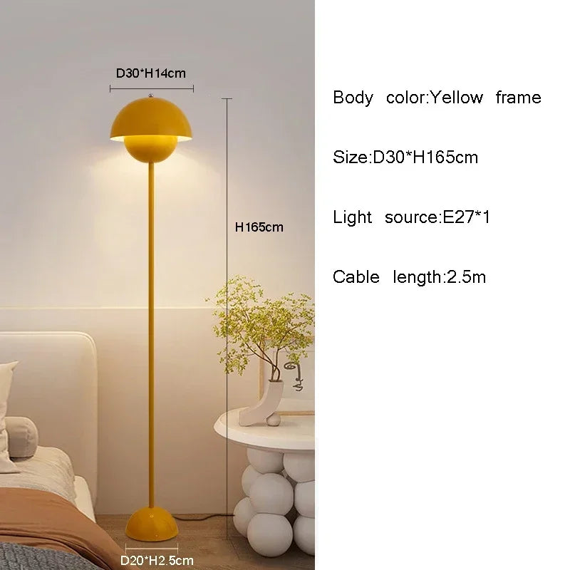 Lampada Da Terra A Forma Di Fungo Con Bocciolo Di Alta Qualità In Stile Classico Con Attacco E27 Per Soggiorno E Letto