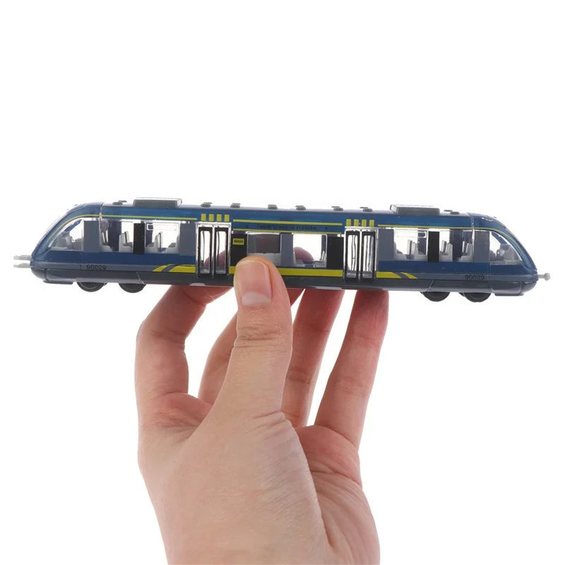 Set Treni Giocattolo Locomotiva Ad Alta Velocità Motore Pressofuso Modello Auto Scorrevole Per Bambini