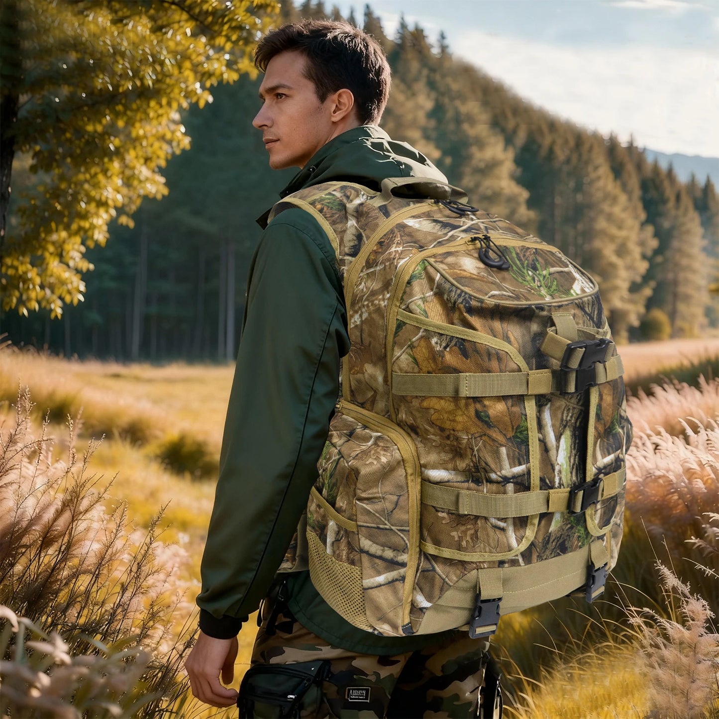 WestTune Zaino Tattico Da Uomo Impermeabile 35 Litri Per Caccia Campeggio All Aperto Zaino Per Fucile Arco Pistola