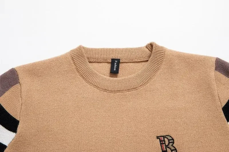 Maglione Da Uomo Lavorato A Maglia Pullover Autunno Inverno 2024 Morbido Caldo A Righe E Quadri Girocollo Moda Uomo
