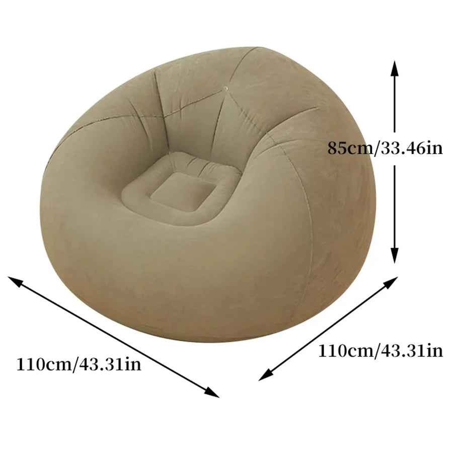 Grandi Divani Gonfiabili In PVC Azulblanco Per Soggiorno Campeggio Lettino Sedie Pouf Tatami