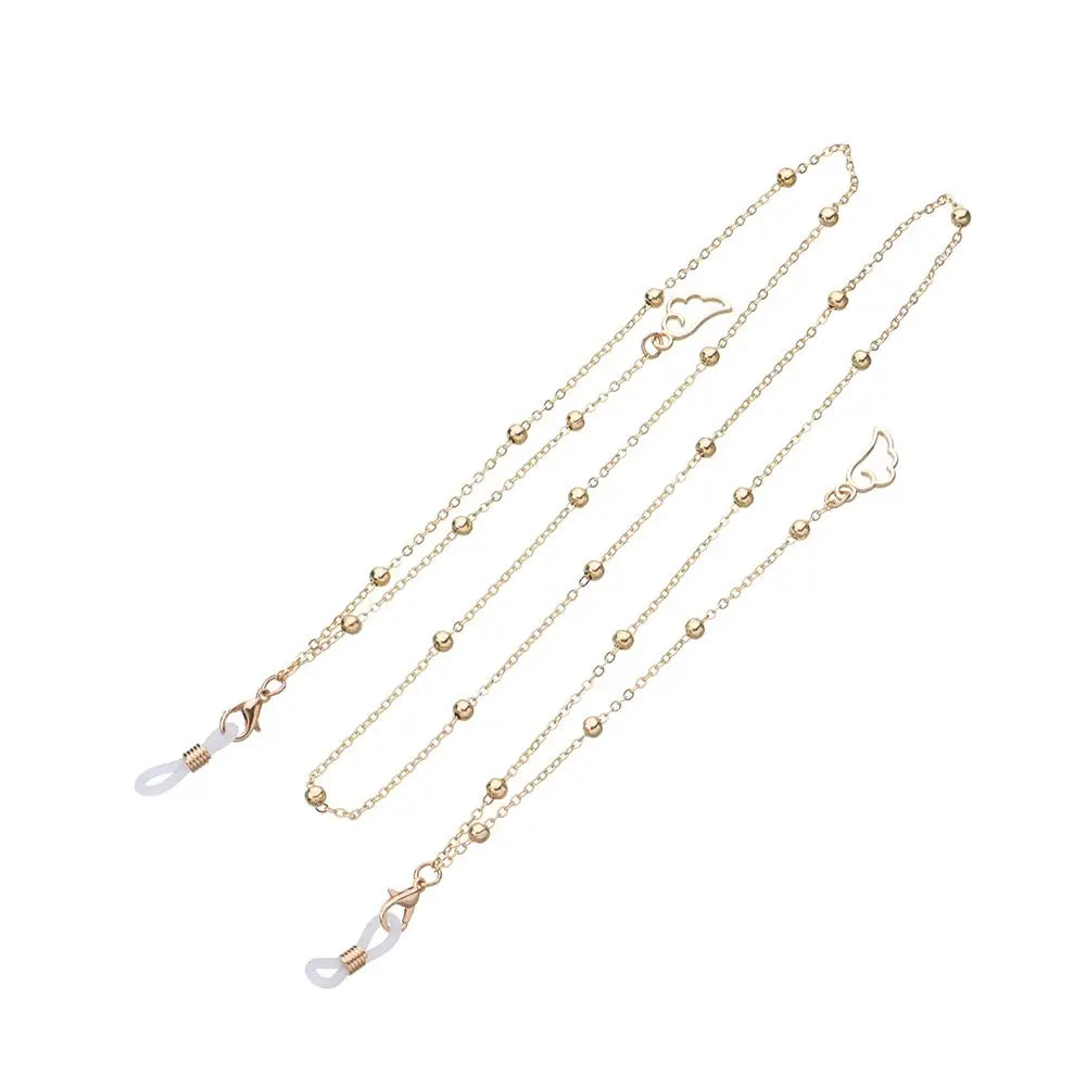 Nuova Moda Per Donne Catena Occhiali Con Perle E Stelline Vuote Tracolla Cordino Per Occhiali Da Sole E Lettura