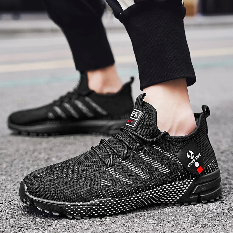 Sneakers Da Uomo Alla Moda In Mesh Traspirante Scarpe Casual Da Corsa Antiscivolo Per Esterno Di Alta Qualità