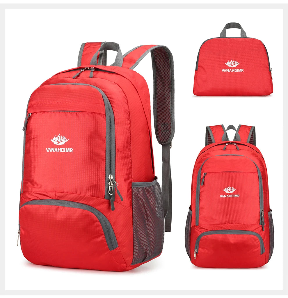 Zaino Pieghevole Da 23 Litri Ultraleggero Esterno Zaino Da Trekking Daypack Capienza Elevata Tessuto Idrorepellente