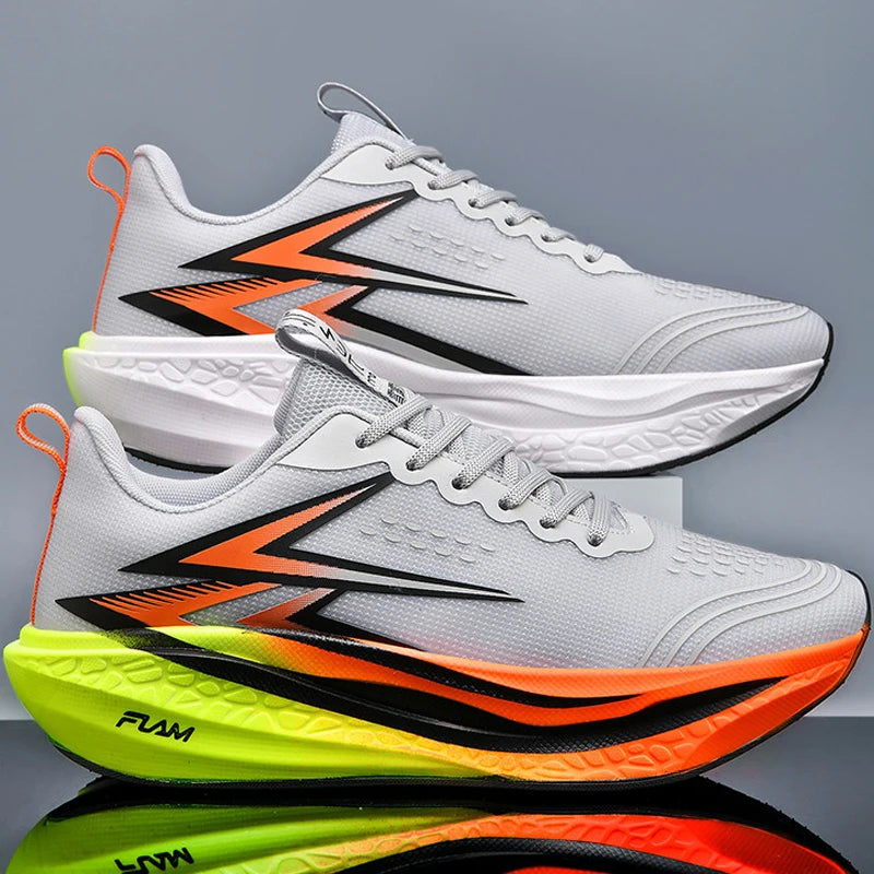 Scarpe Da Corsa Uomo E Donna Leggere Traspiranti Per Maratona Con Bordo In Carbonio Scarpe Sportive Di Tendenza