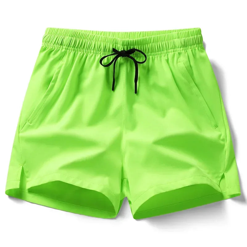Pantaloni Sportivi Leggeri Da Uomo Con Tasche Pantaloncini Corti Estivi Da Fitness In Tinta Unita Per Jogging E Spiaggia