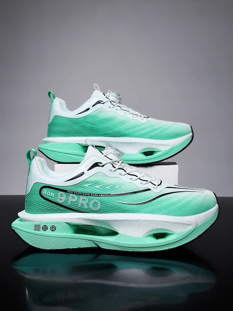 Scarpe Da Corsa Unisex Con Piastra In Carbonio E Cuscino Aria Traspiranti Leggere Sneakers Atletiche Antiscivolo