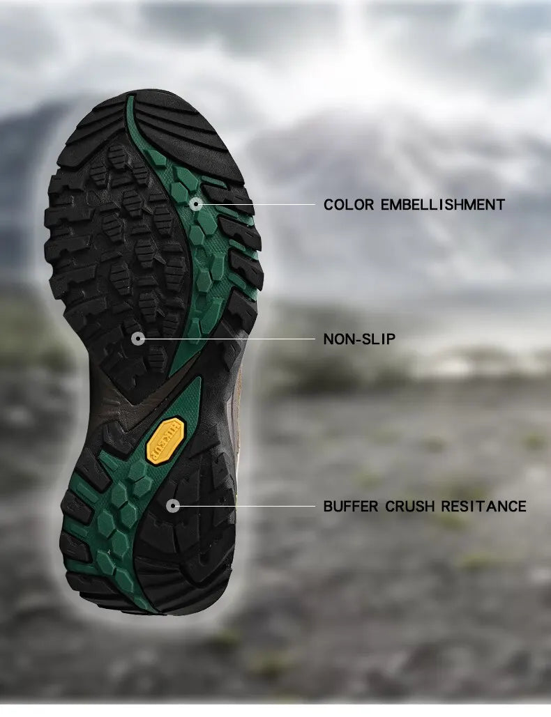 Scarpe Da Trekking Da Uomo In Pelle Hikeup Traspiranti Scarpe Da Ginnastica Da Trekking Turistiche Per Trail E Montagna