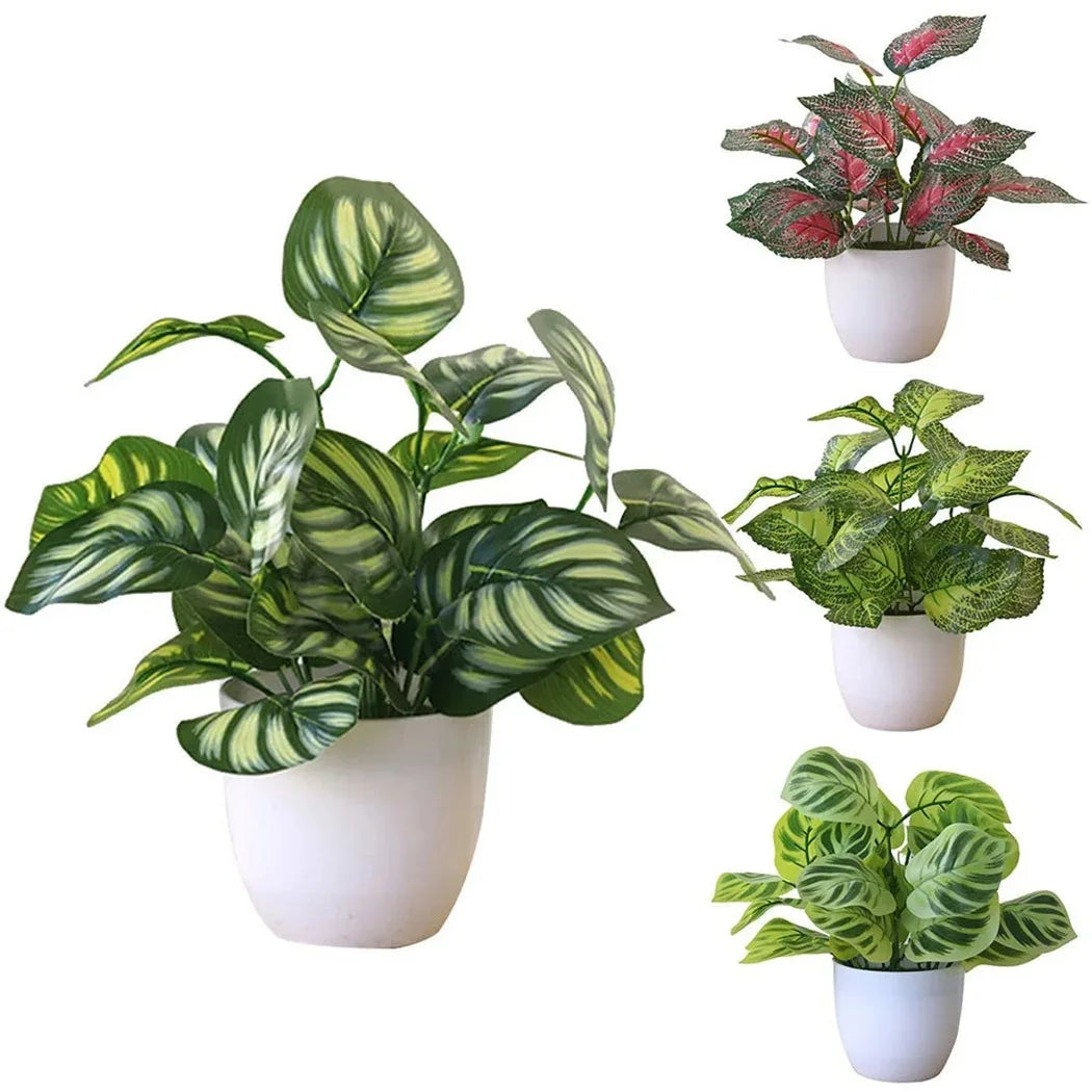 Bonsai Artificiale In Vaso Premium Decorazione Verde Durevole Ideale Per Casa E Ufficio Scrivanie E Reception
