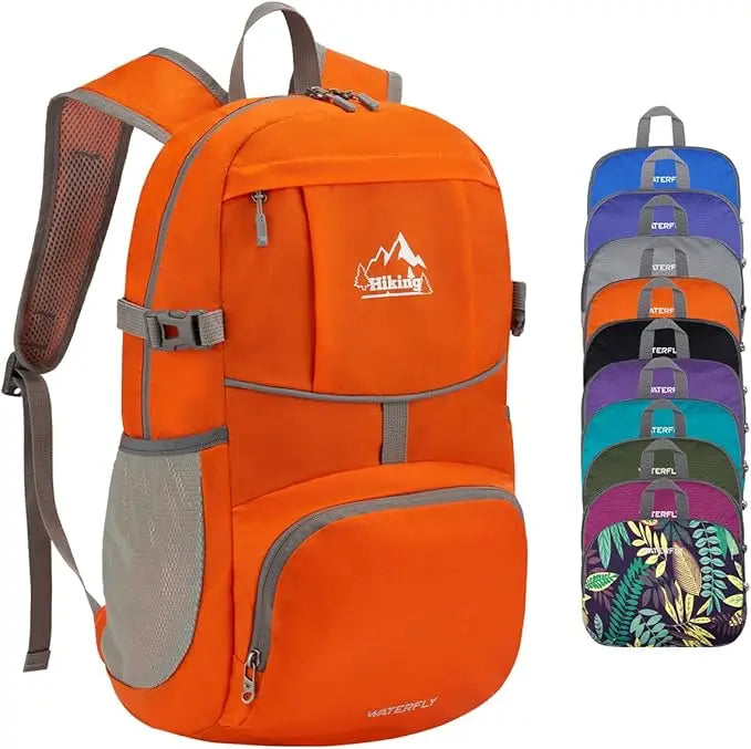 Waterfly Zaino da Trekking Pieghevole Impermeabile Ultraleggero 25 Litri Unisex per Donna e Uomo