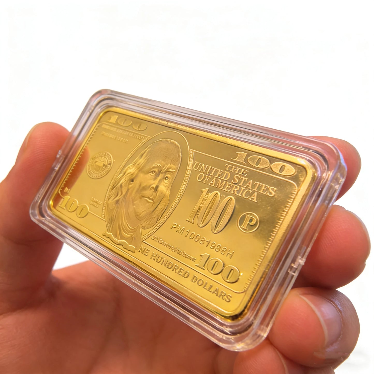 Barra Commemorativa Placcata Oro Con Banconota USA Da 1 Oncia Souvenir Da Collezione Per Appassionati Di Monete