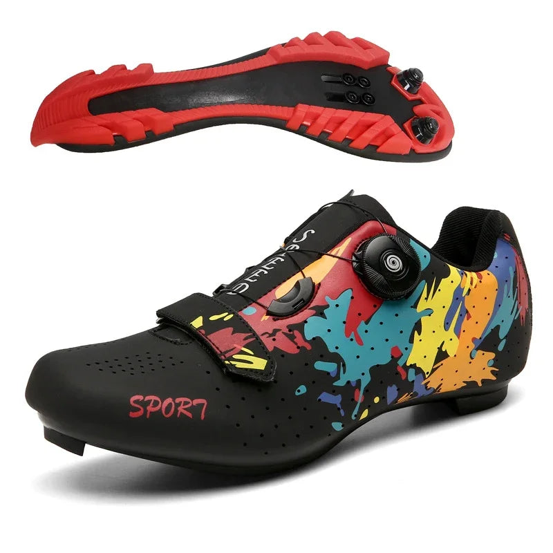 Scarpe Da Ciclismo MTB Da Uomo Traspiranti Antiscivolo Con Tacchetti Sportivi Professionali