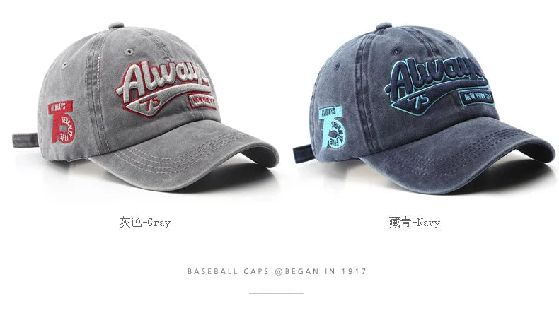 Berretto Da Baseball Unisex Cotone Lavato Con Ricamo Lettere Snapback Estate 2022 Hip Hop Casquette