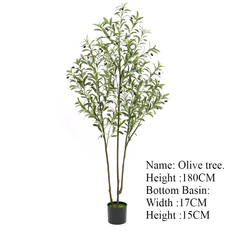Albero Oliva Artificiale Grande Con Base Regolabile Da 60 Cm A 210 Cm Per Decorazione Ufficio E Casa