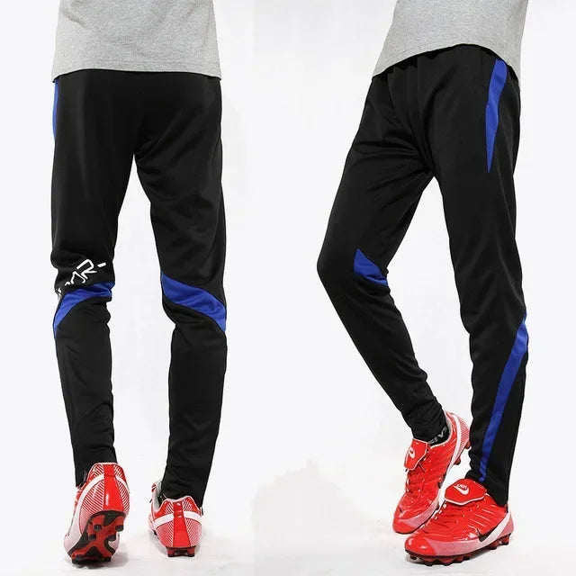 Pantaloni sportivi da corsa da uomo con tasche con cerniera Pantaloni da jogging da calcio Pantaloni sportivi da allenamento Pantaloni da calcio da basket Pantaloni da allenamento da uomo