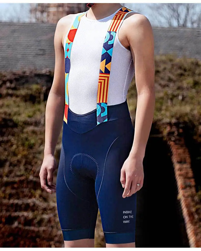 Pantaloncini Con Bretelle Da Ciclismo MTB Uomo Professionali Per Bici Da Montagna E Strada Abbigliamento Ciclismo