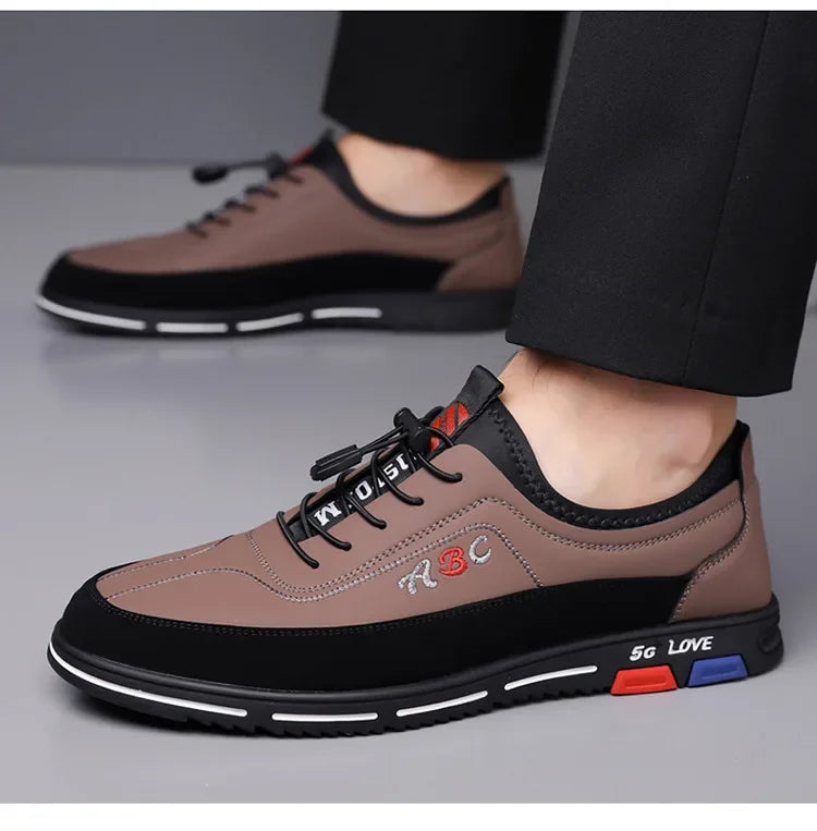 Scarpe Da Uomo Extra Large In Pelle Con Fondo Morbido Primavera Autunno Nuovo Stile 46 47 48 Suola In Gomma Impermeabile