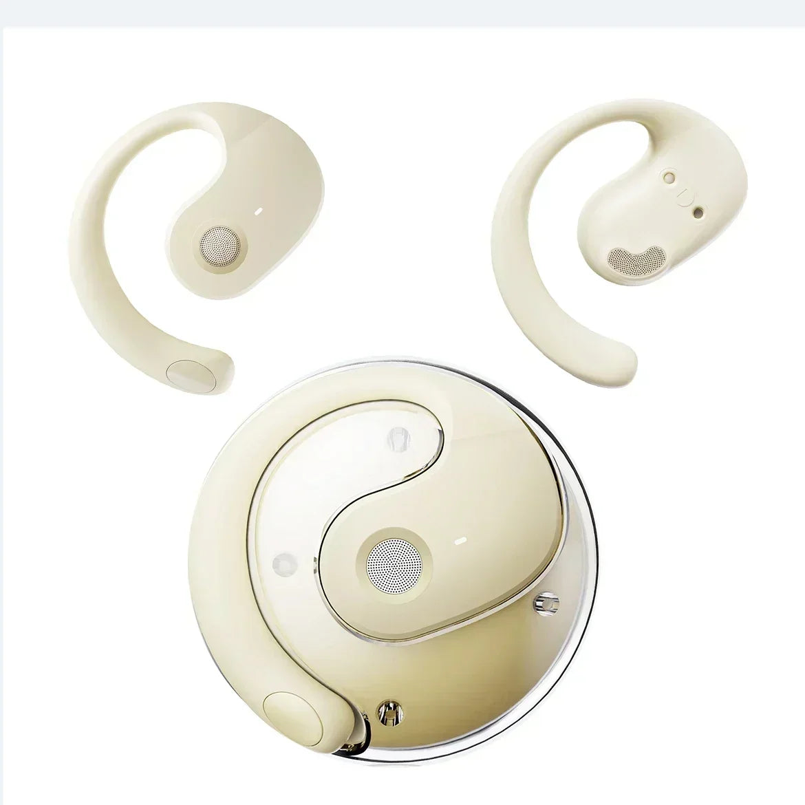 Cuffie Bluetooth Wireless TWS Con Gancio Per Orecchio Cancellazione Del Rumore Auricolari Stereo Bluetooth 5.3 Gaming