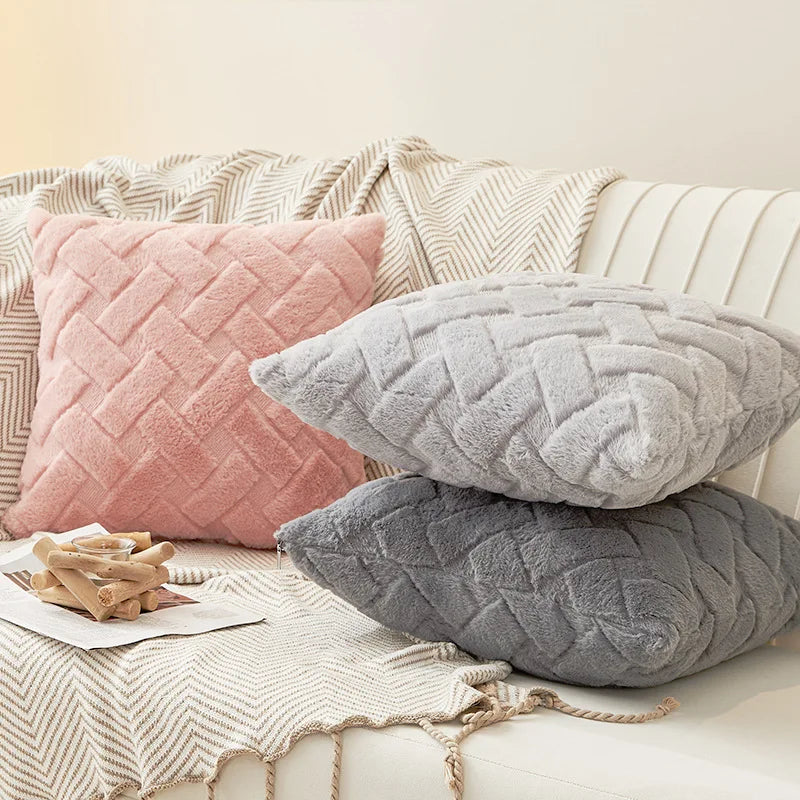 Fodera Per Cuscino In Peluche 45x45 E 30x50 Cm Per Divano Soggiorno Federa Quadrata In Cotone Decorazioni Per La Casa