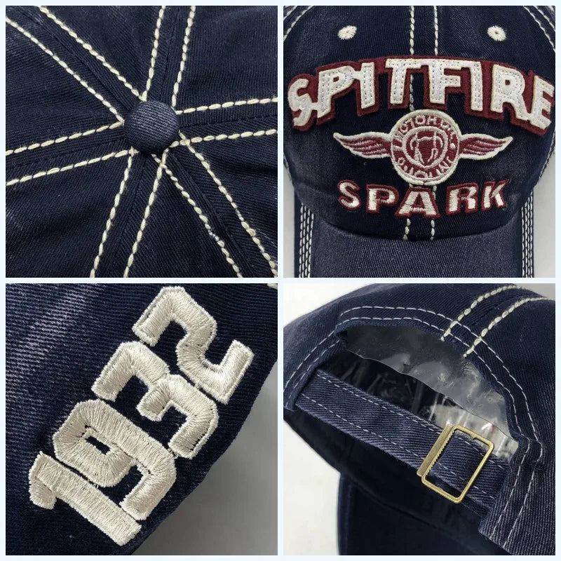 Cappellino Da Baseball Spark Unisex Ricamo E Stampa Visiera Cotone Lavato Cappello Sportivo Hip Hop Uomo Donna