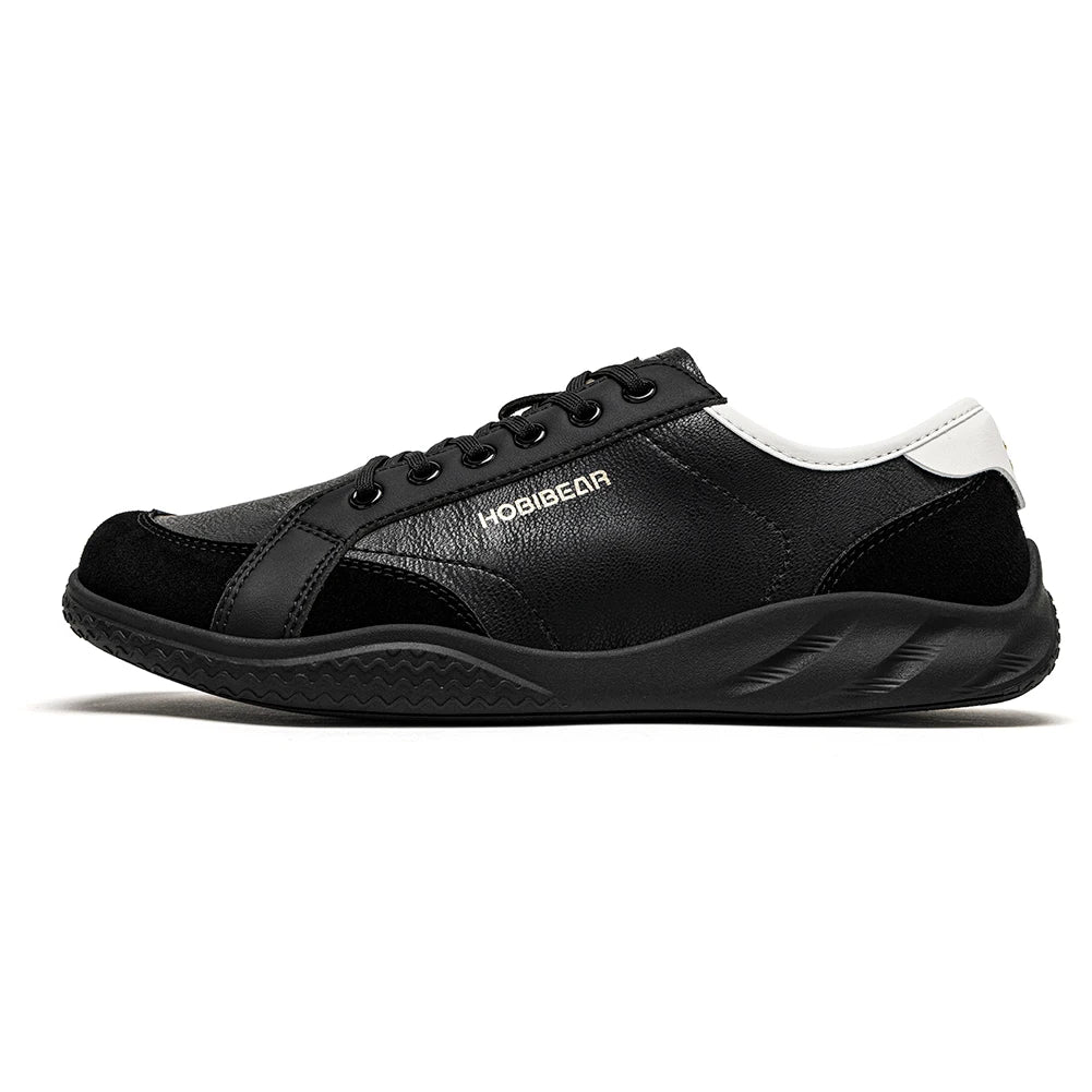 Hobibear Scarpe Barefoot Unisex Punta Larga Leggere In Pelle Sintetica Con Blocchi Di Colore Per Passeggio Casual