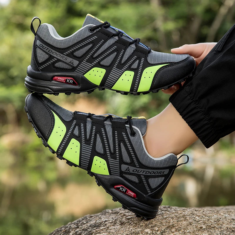 Scarpe Trekking Impermeabili da Uomo Taglia Fino a 48 Escursionismo Alpinismo Campeggio Sneakers da Bici Tattiche