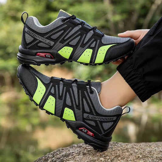 Scarpe Trekking Impermeabili da Uomo Taglia Fino a 48 Escursionismo Alpinismo Campeggio Sneakers da Bici Tattiche