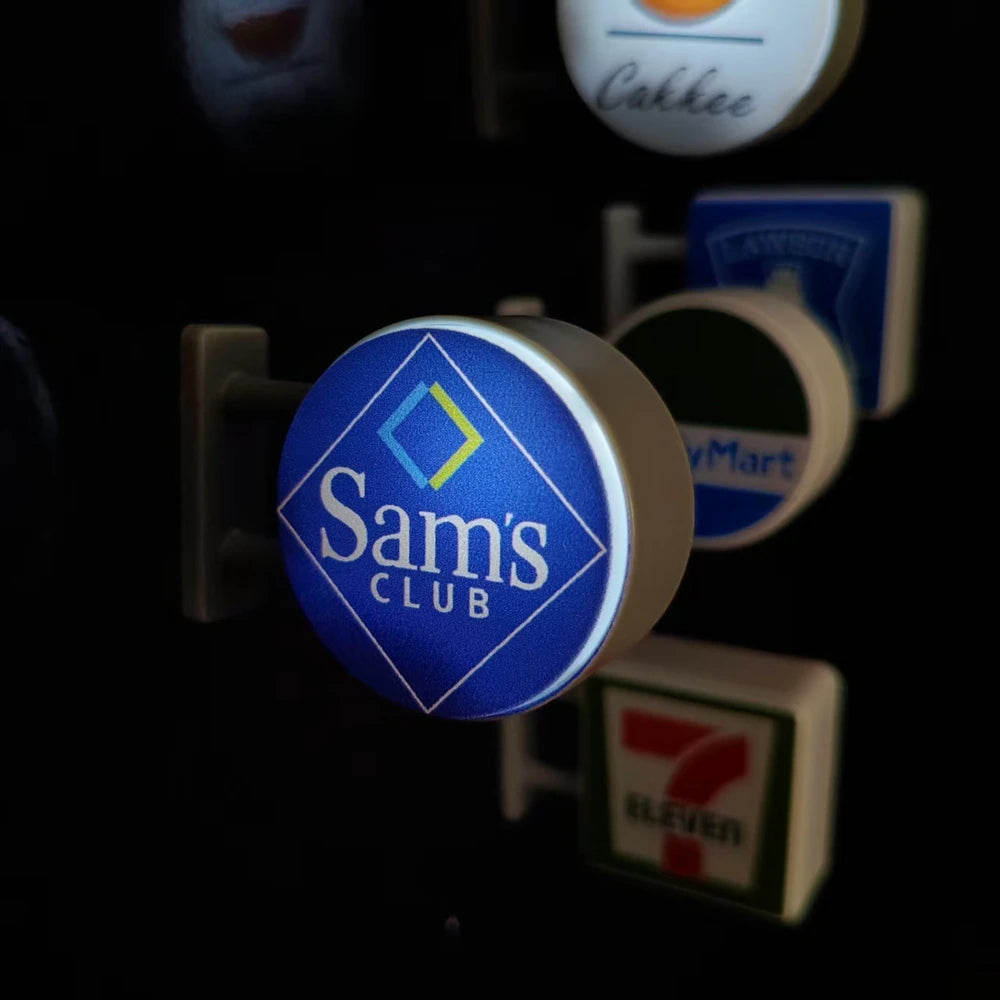 Mini Lightbox Magnet Frigorifero Caffè Turismo Giapponese Souvenir Scatola Luminosa Decorazione Casa Regalo