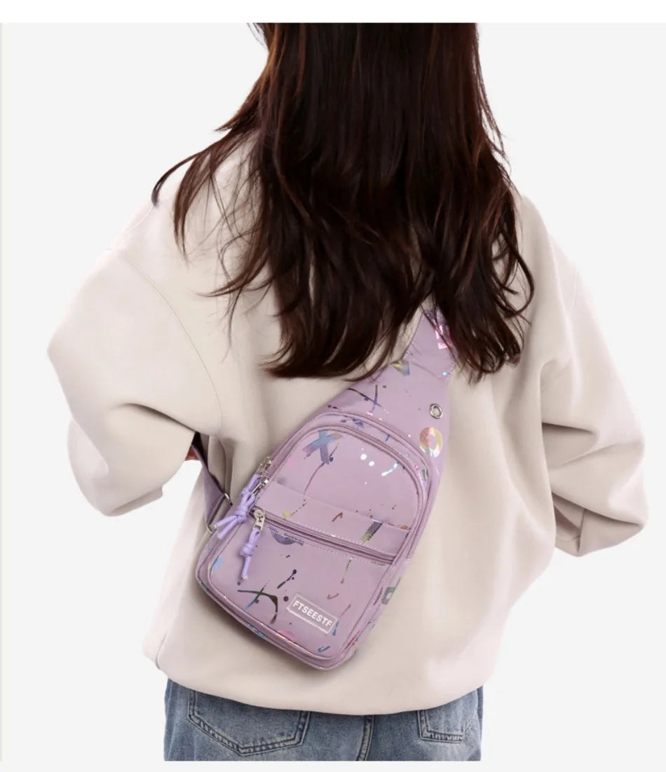 Nuova Borsa Da Petto Per Donna Leggera Con Tracolla Multistrato E Pratica Per Smartphone