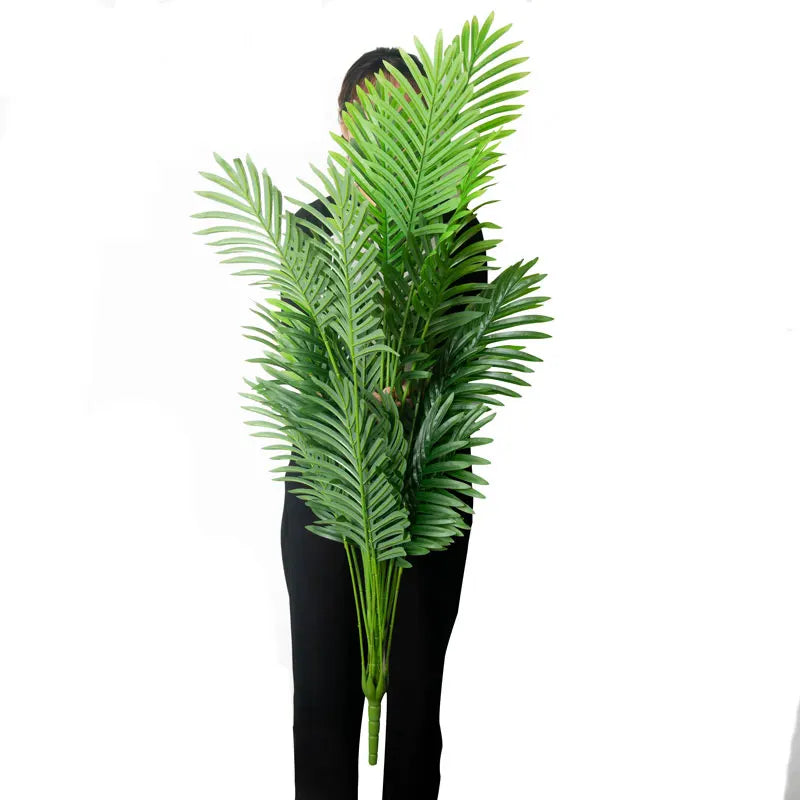 Palma Artificiale Grande 90-120 Cm Piante Finte Foglie Di Palma Verdi Per Decorazione Del Giardino Di Casa