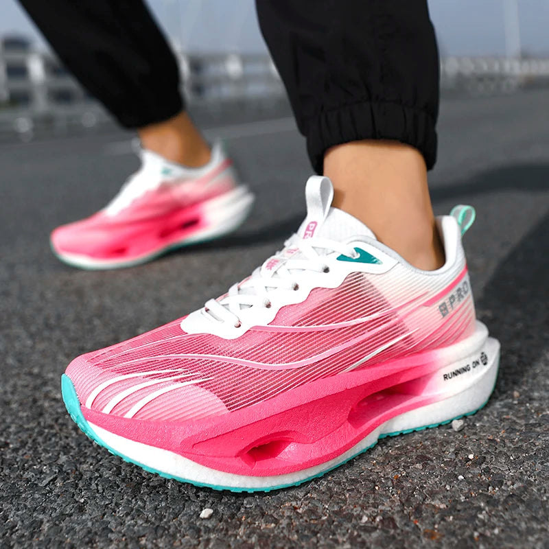 Scarpe Da Corsa Unisex Leggere Traspiranti Carbon Board Specialità Maratona Scarpe Da Ginnastica Sportive