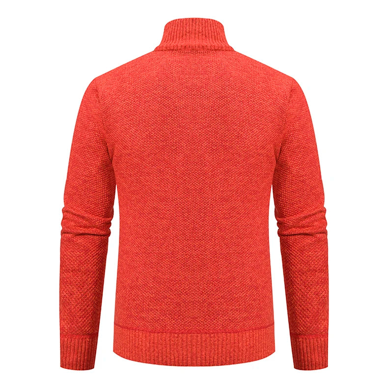 Cappotto Sportivo Casual Da Uomo In Jersey Autunno Inverno Con Colletto Alla Coreana E Cerniera Frontale In Pile