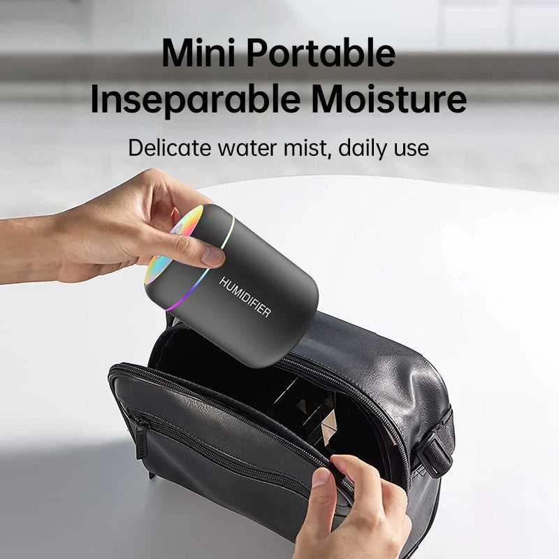 Mini Umidificatore USB 180ML Diffusore Aromaterapia Olio Essenziale Luci Purificatore Aroma Per Auto Casa Camera Da Letto