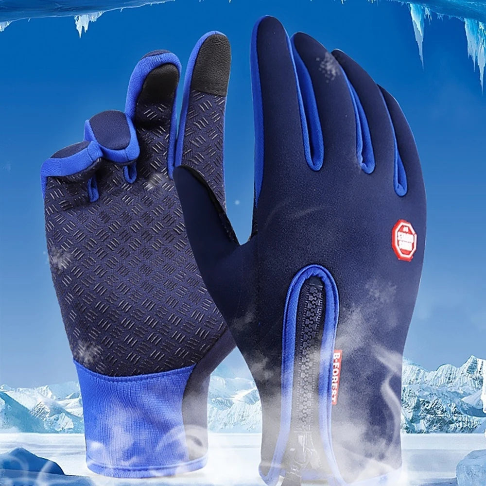 Guanti Da Ciclismo Invernali Con Supporto Al Polso E Touch Screen Antivento Antiscivolo Con Dita Intere