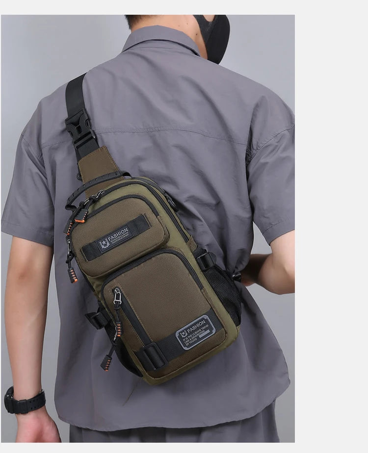 Marsupio Da Uomo Alla Moda Borsa Da Petto E Tracolla Oxford Di Alta Qualità Per Uomo Borsa Da Petto Maschile