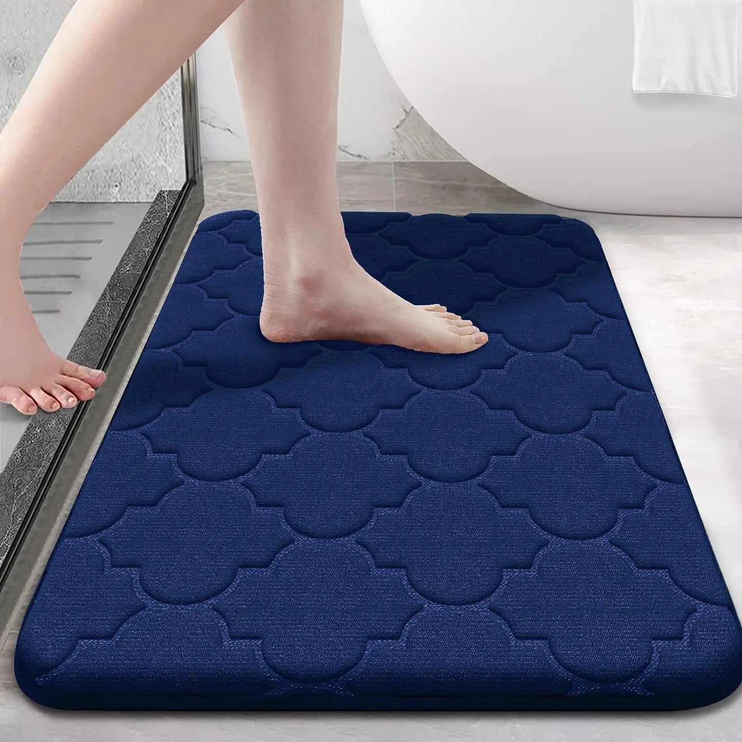 Tappetino Da Bagno Assorbente Antiscivolo In Poliestere Morbido E Drenante Per Casa E Porta Decorativa