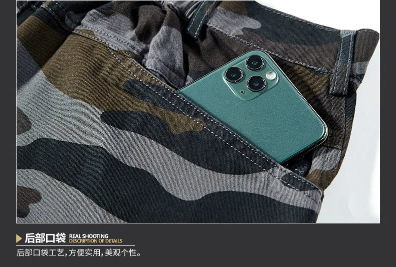Pantaloncini Cargo Mimetici Da Uomo Con Tasche Estivi 2025 Pantaloni Corti Da Uomo Abbigliamento Maschile