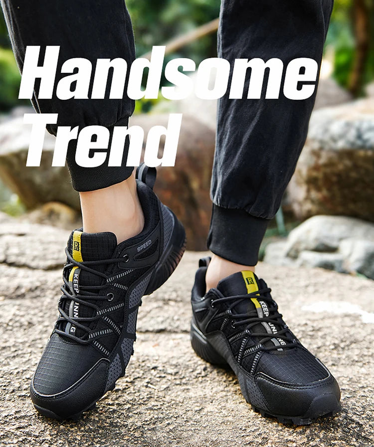 Scarpe sportive da trekking da uomo Stivali da allenamento per escursionismo impermeabili all'aperto Scarpe tattiche da caccia comode e resistenti all'usura da uomo